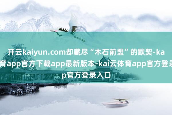 开云kaiyun.com却藏尽“木石前盟”的默契-kai云体育app官方下载app最新版本-kai云体育app官方登录入口